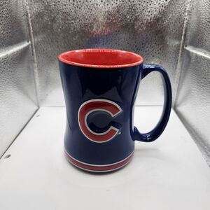 Chicago Cubs Baseball Navy and Red Ceramic Mug